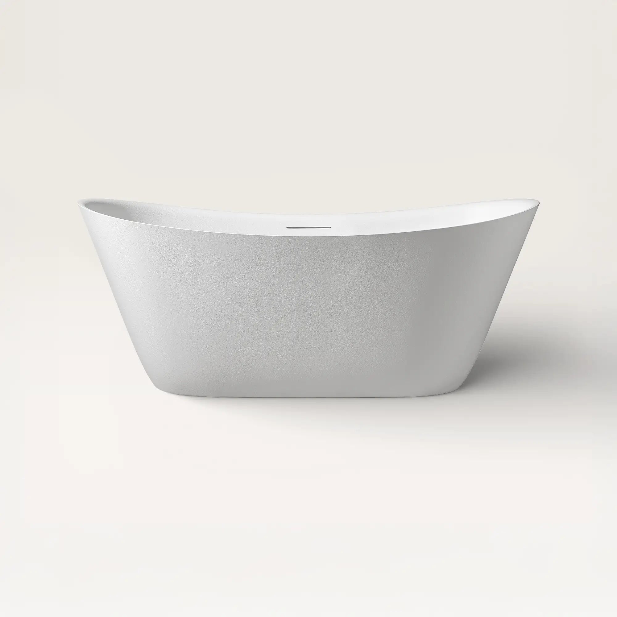Front view of the ARCHA Freestanding Bath in white