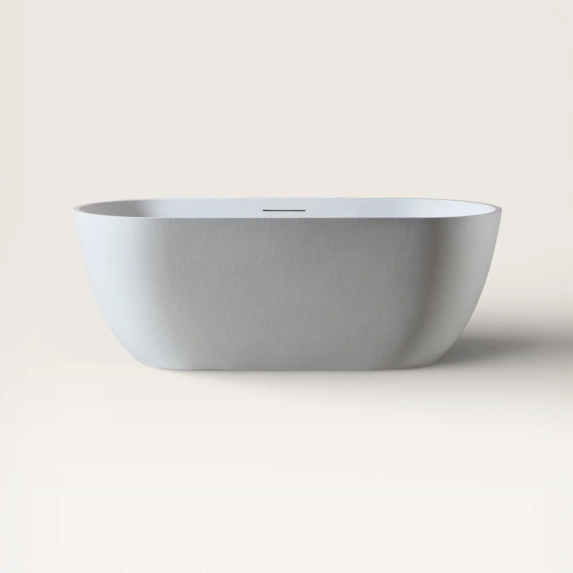 Front view of the EQUA Freestanding Bath 1700mm in white