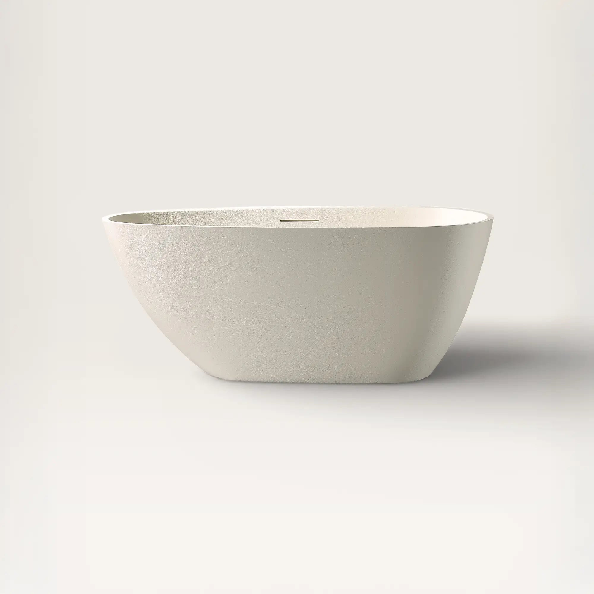 Front view of the ARIA Freestanding Bath 1500mm in white