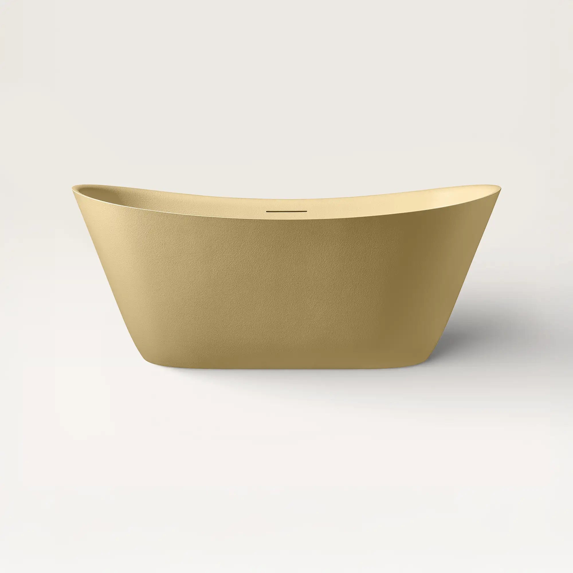 Front view of the ARCHA Freestanding Bath in caramel