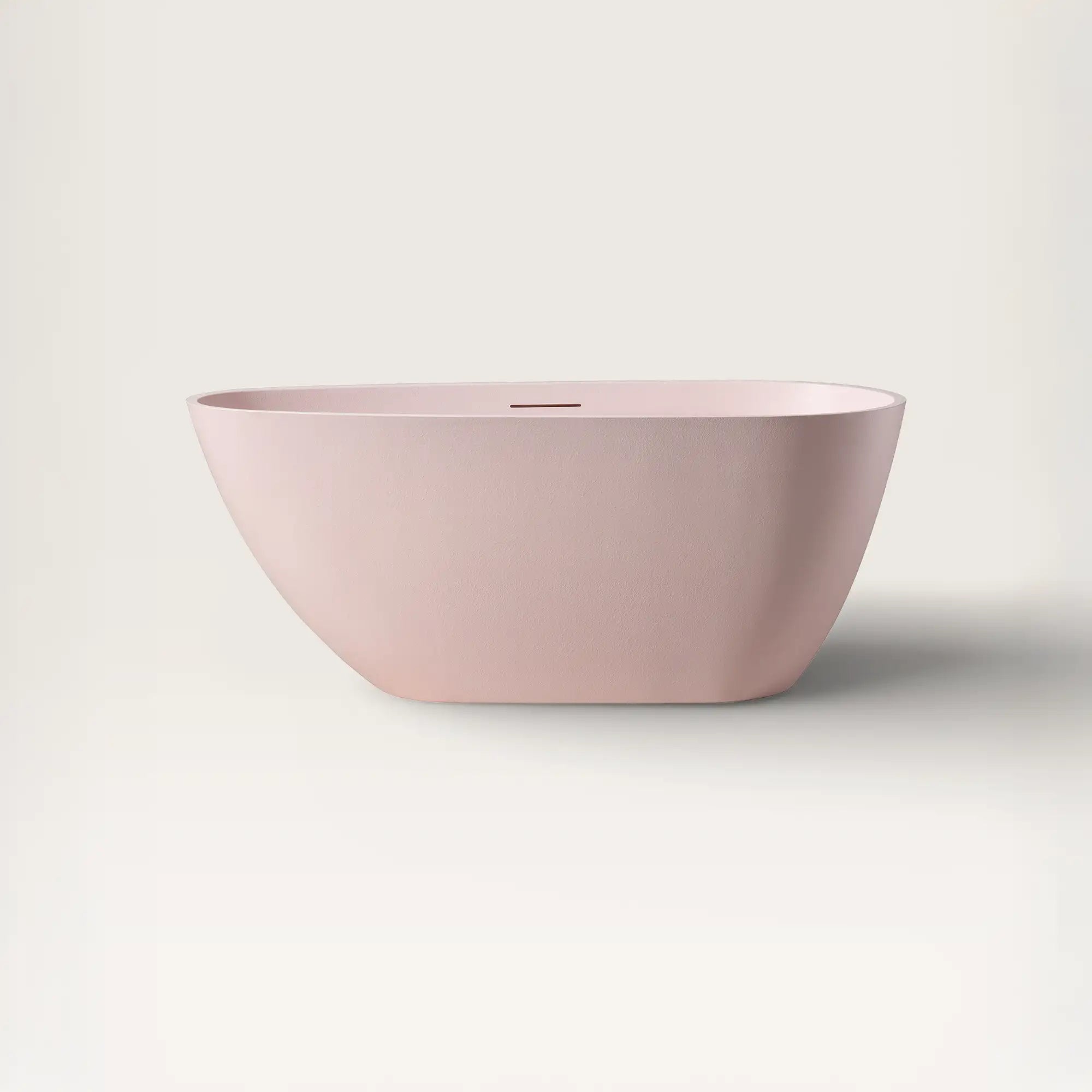 Front view of the ARIA Freestanding Bath 1500mm in pink