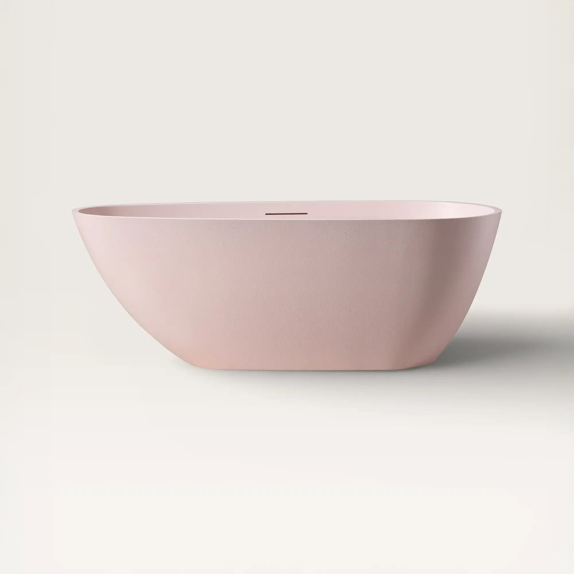 Front view of the ARIA Freestanding Bath 1700mm in pink