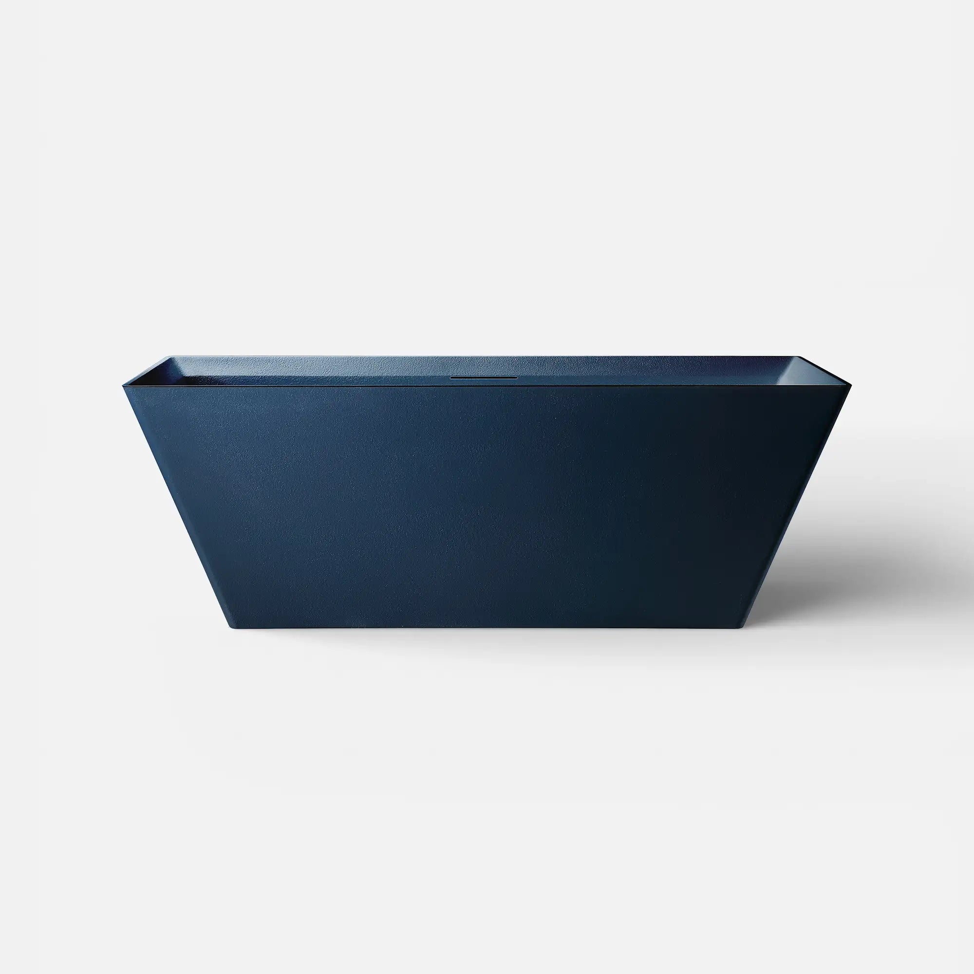 Front view of the FORMA Freestanding Bath in prussian blue