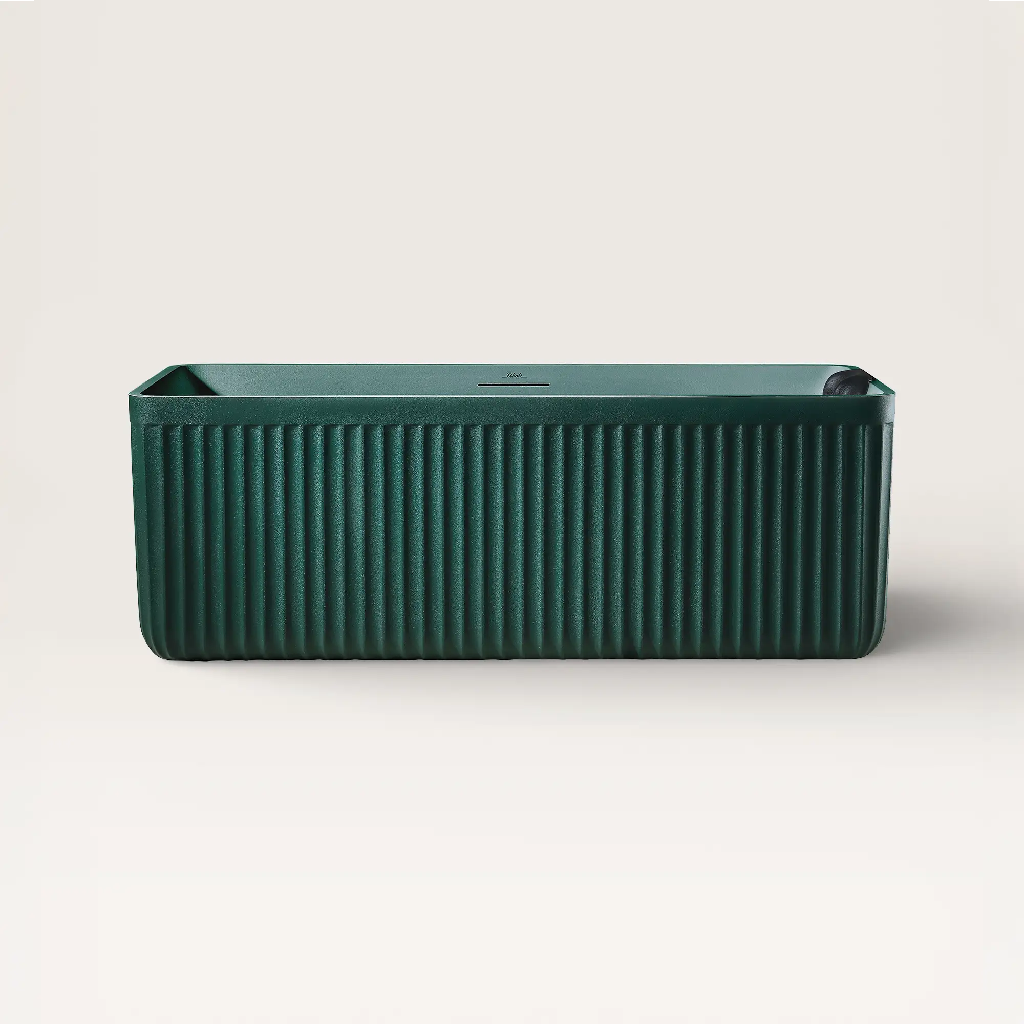 Front view of the KOLPA Freestanding Bath in green