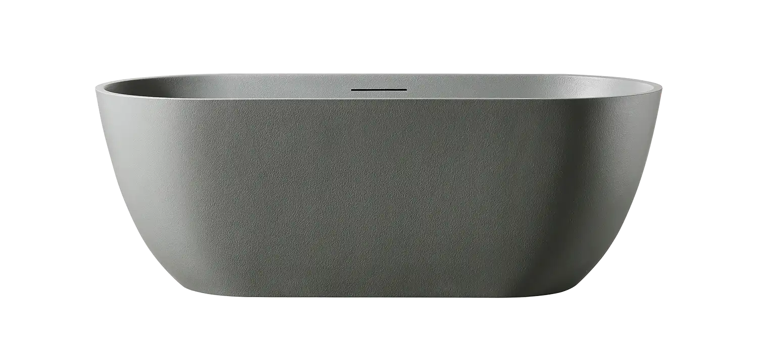 The Equa bathtub in cement grey