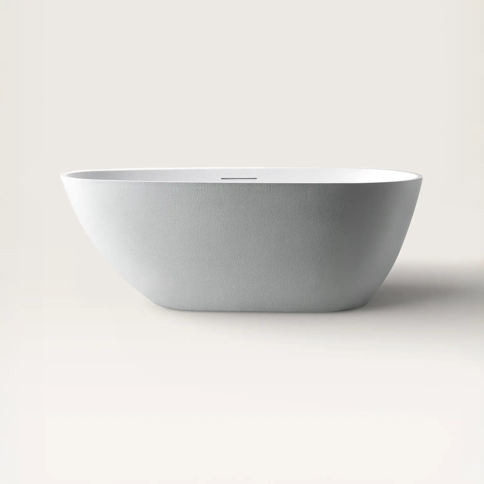 Front view of the ARIA Freestanding Bath 1700mm in white
