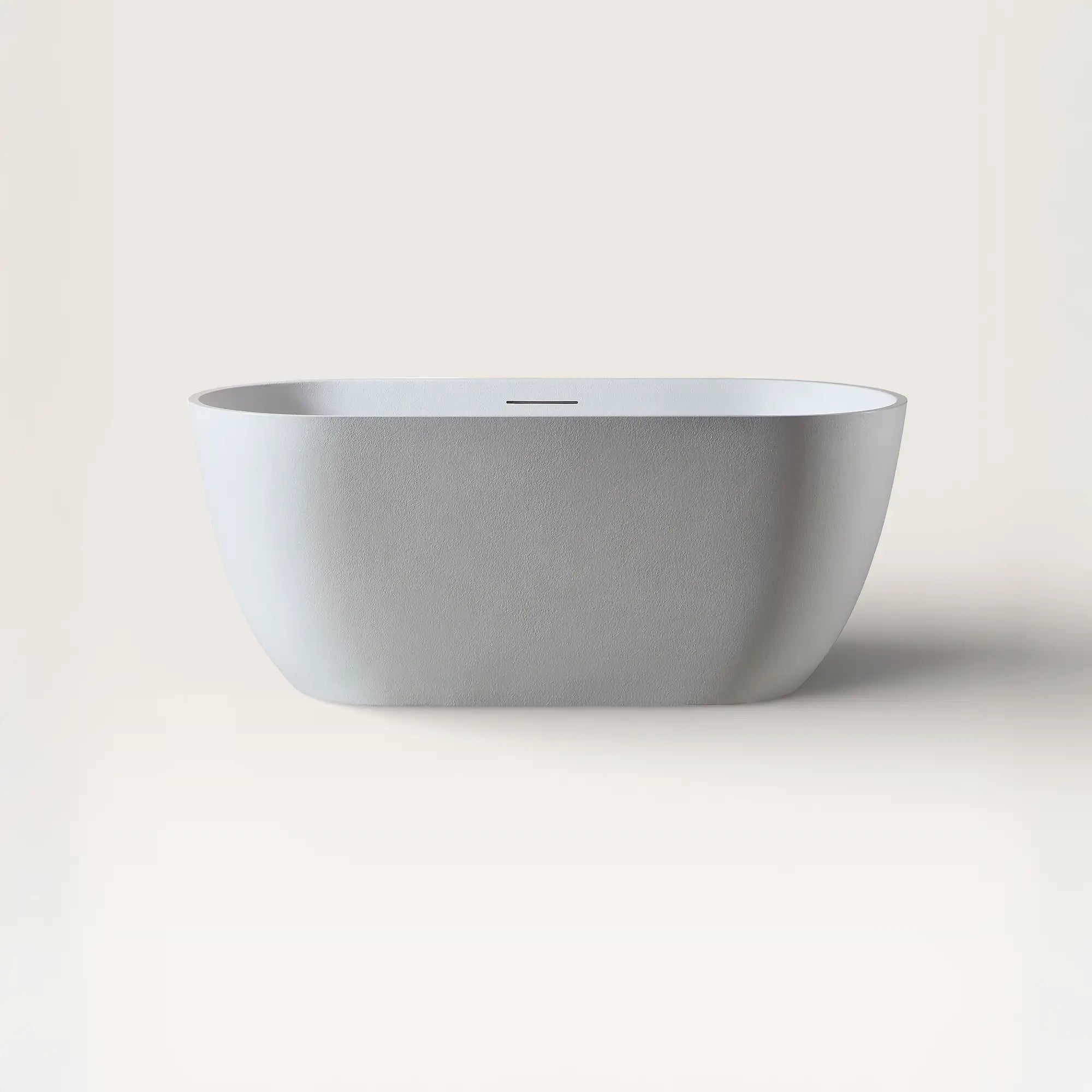 Front view of the EQUA Freestanding Bath 1500mm in white