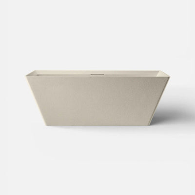 Front view of the FORMA Freestanding Bath in cream
