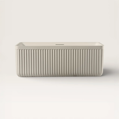 Front view of the KOLPA Freestanding Bath in cream