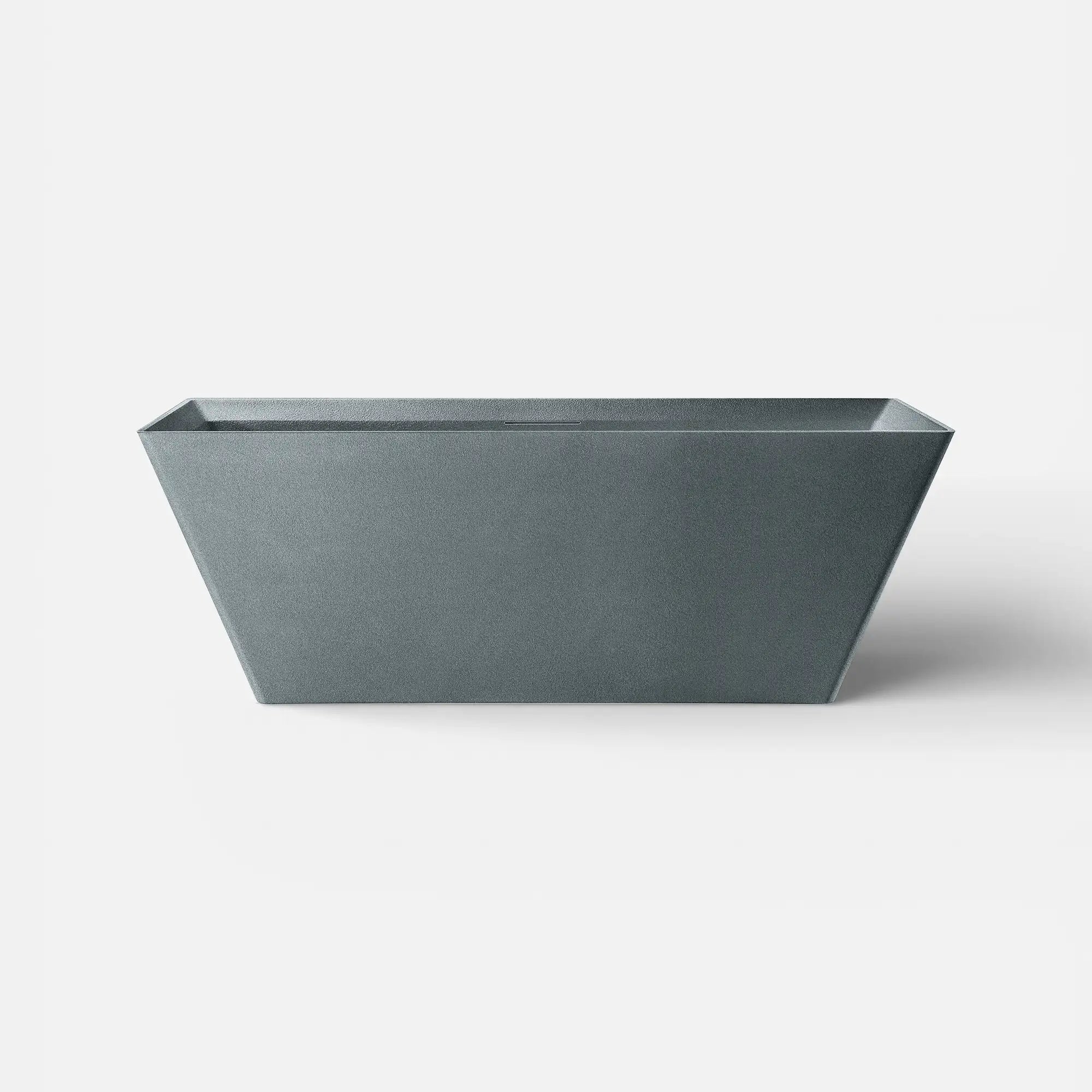 Front view of the FORMA Freestanding Bath in granite-grey