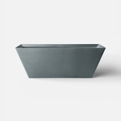 Front view of the FORMA Freestanding Bath in granite-grey