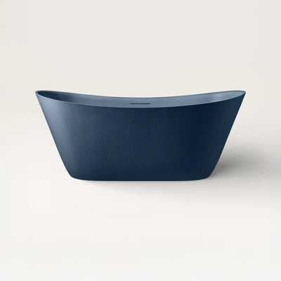 Front view of the ARCHA Freestanding Bath in prussian blue