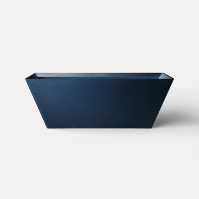 Front view of the FORMA Freestanding Bath in prussian blue