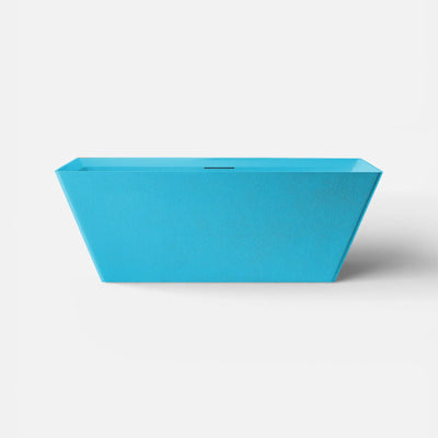 Front view of the FORMA Freestanding Bath in celadon blue