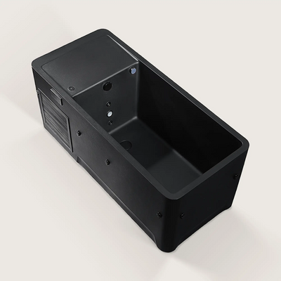 Top view of the Arctic ice bath in black
