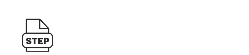 An icon of a 3D .step file